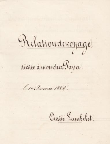 Un voyage à Stuttgart en 1859